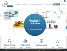 Tablet Screenshot of isc-science.es